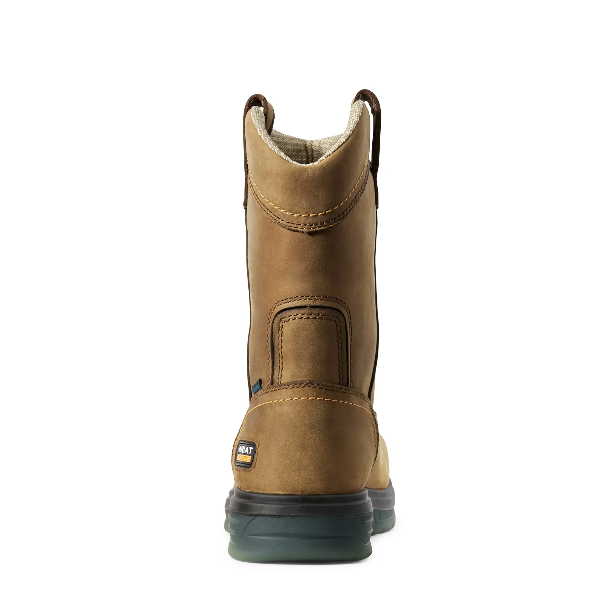 Ariat Men's Turbo Pull On Aged Bark Brown Work Boot 10029138