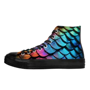 Call of the Dragon High Top Canvas Shoes - Black