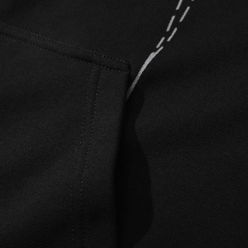 Casual Plain Drawstring Hooded Jacket