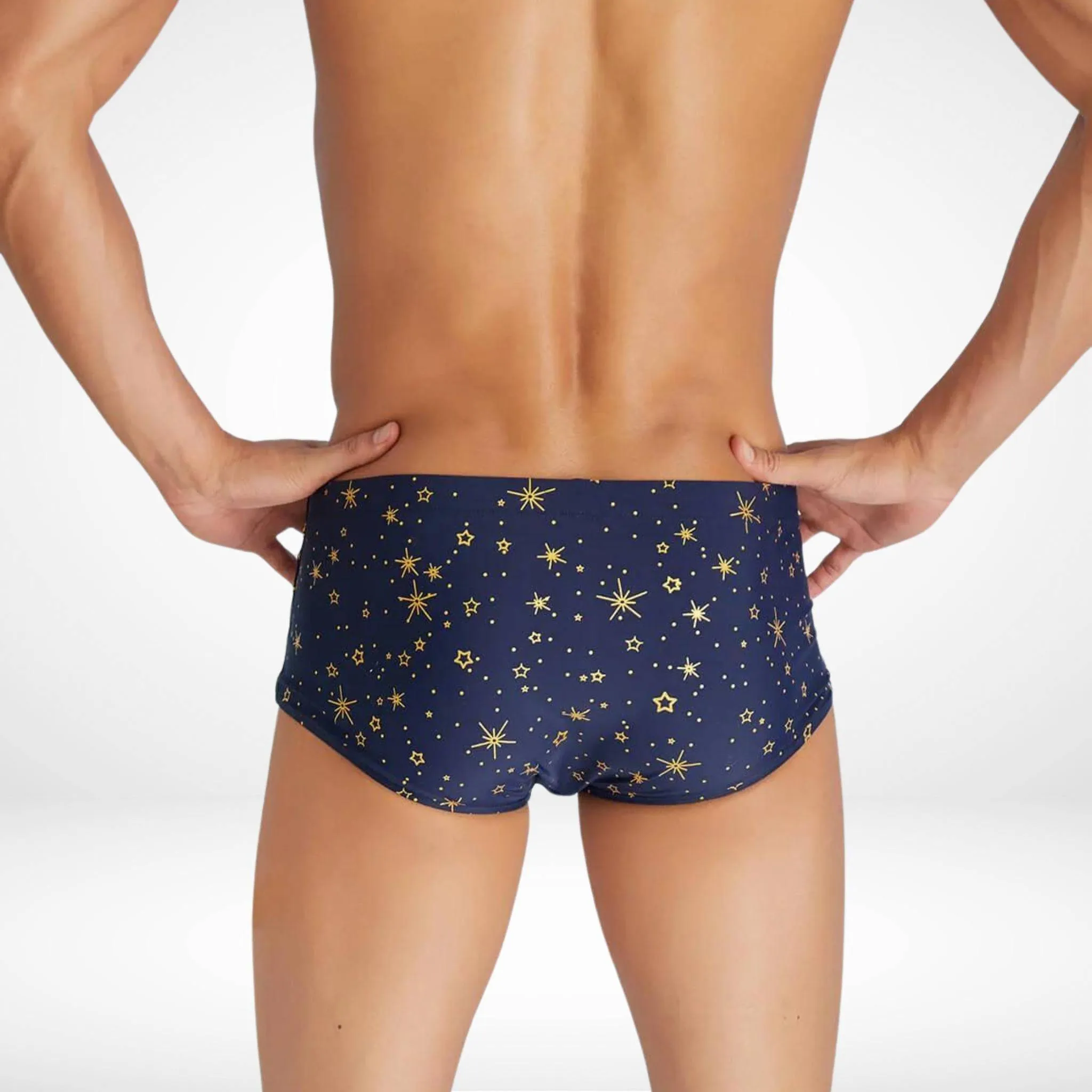 Gold Star Swim Boxer Brief Trunks