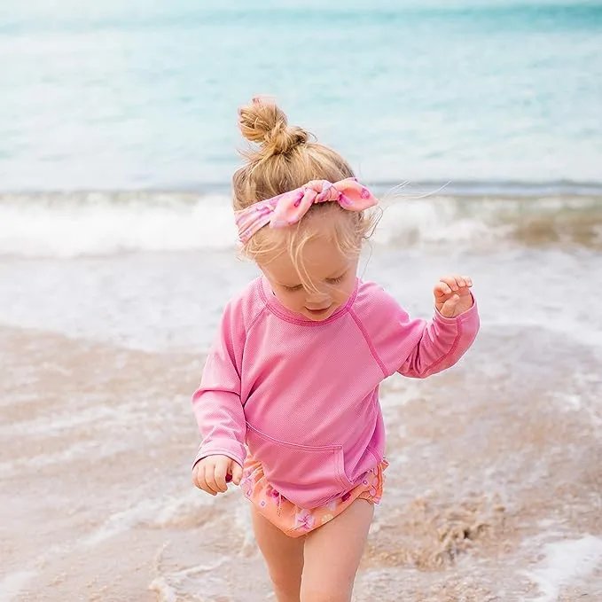 Green Sprouts | Headband Swim & Sun - Light Pink Dragonfly Pond - 3mo 