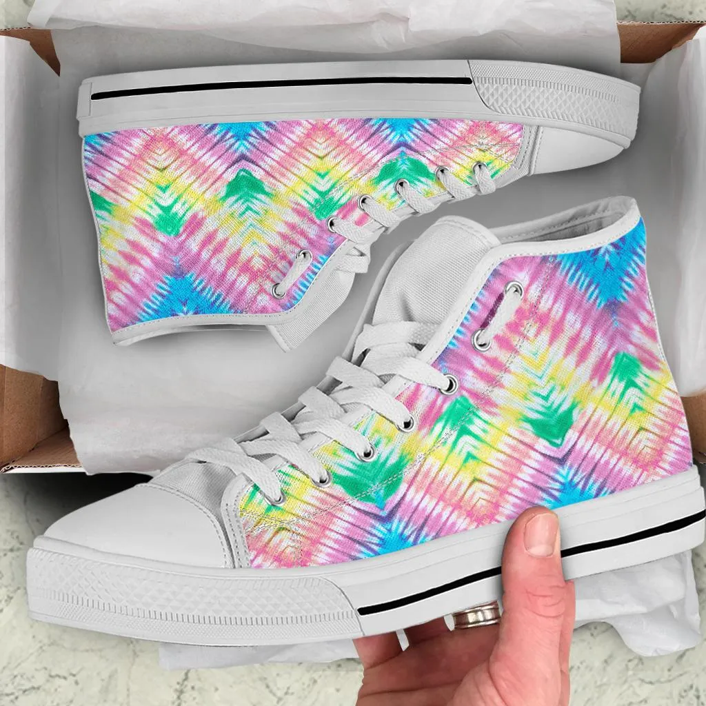 High Top Sneakers - Tie Dye Design #103 | Custom Shoes, Custom Sneakers, Customized Sneakers, Canvas Sneakers, Cool Shoes, Unique Shoes
