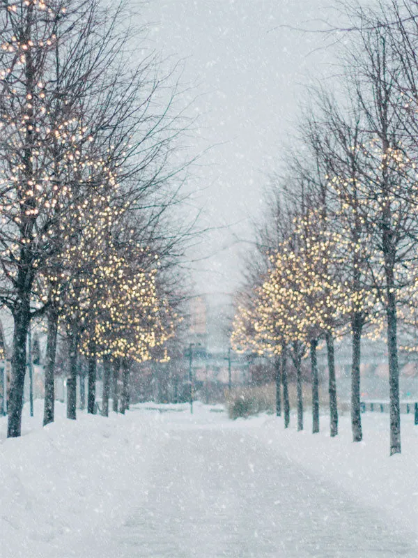 Holiday Boulevard Printed Photo Backdrop