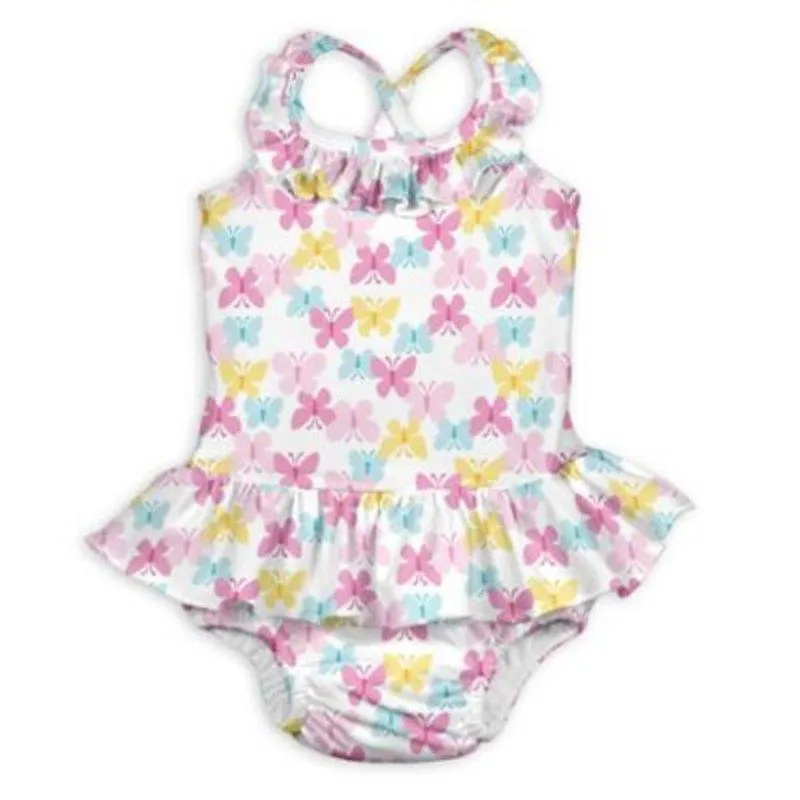iPlay One-Piece Swimsuit with Built-in Reusable Absorbent Diaper 4T