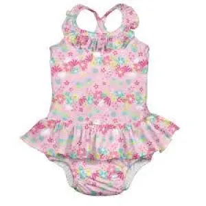 iPlay One-Piece Swimsuit with Built-in Reusable Absorbent Diaper 4T