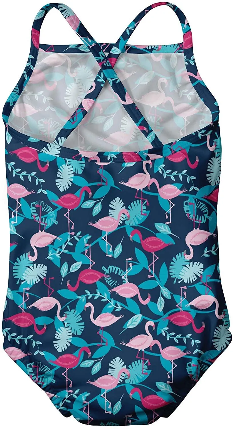 iPlay One-Piece Swimsuit with Built-in Reusable Absorbent Diaper 4T