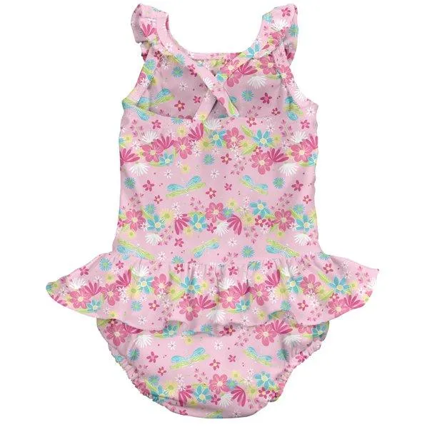 iPlay One-Piece Swimsuit with Built-in Reusable Absorbent Diaper 4T