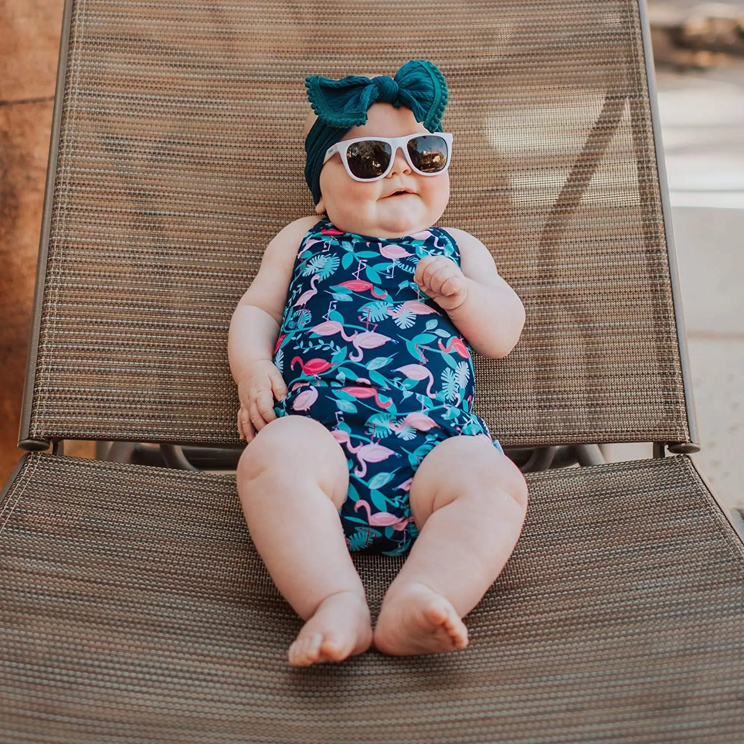 iPlay One-Piece Swimsuit with Built-in Reusable Absorbent Diaper 4T