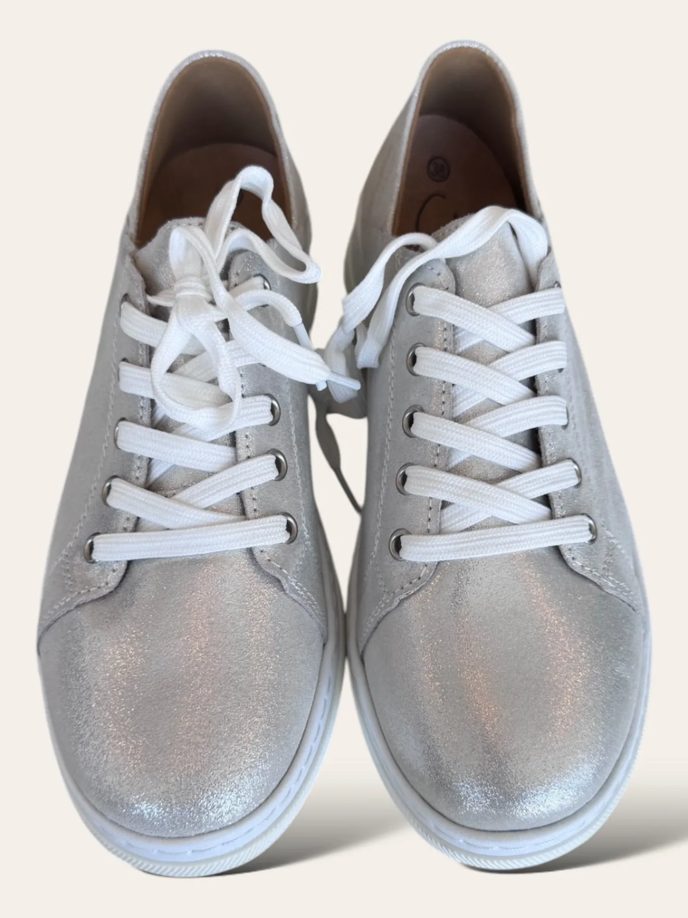 Julz Nadine Silver Sneakers 38