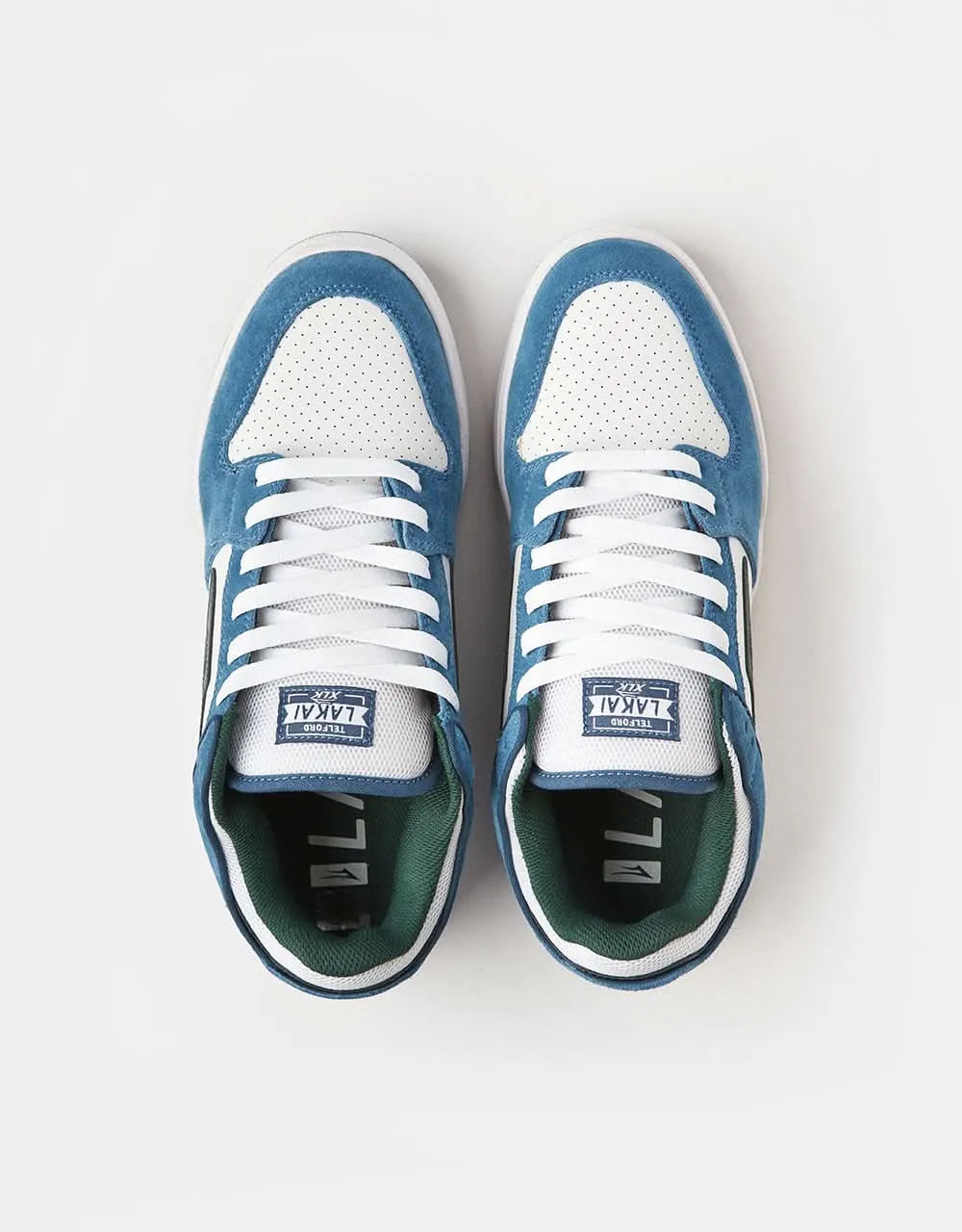 Lakai Telford Low Skate Shoes - Slate/Pine Suede