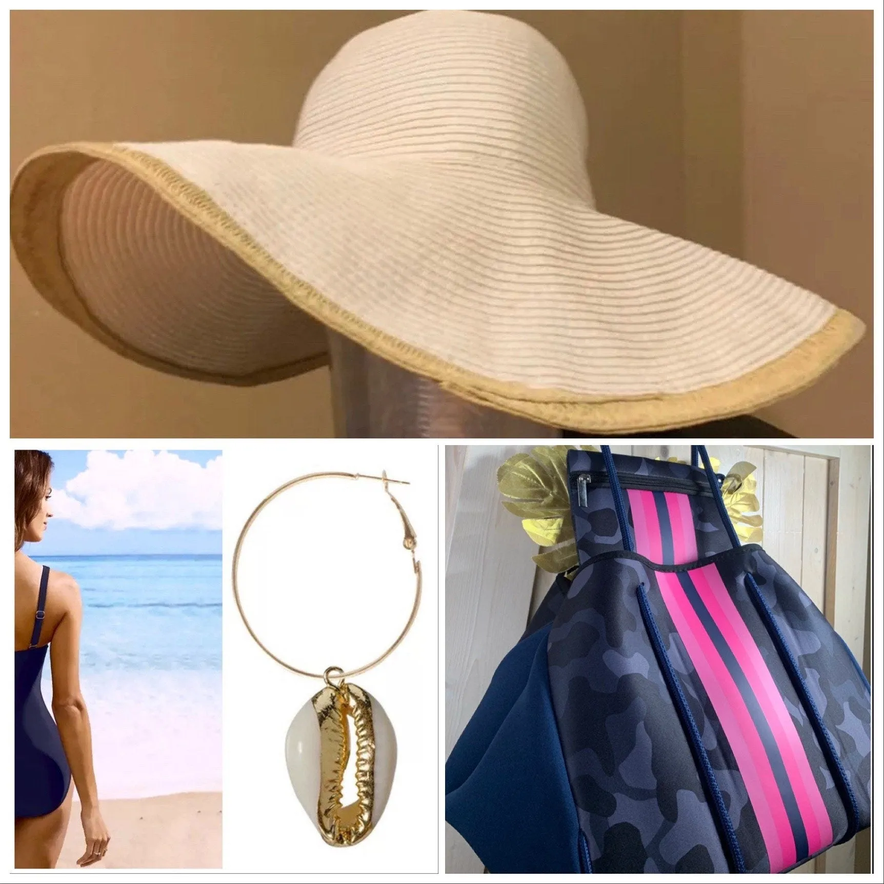 m - xxl: USS Navy blue or Daytona Pink SWIM - one-piece modest swimsuit w ruched tummy / waist forgiving > vacation holiday beach pool lake