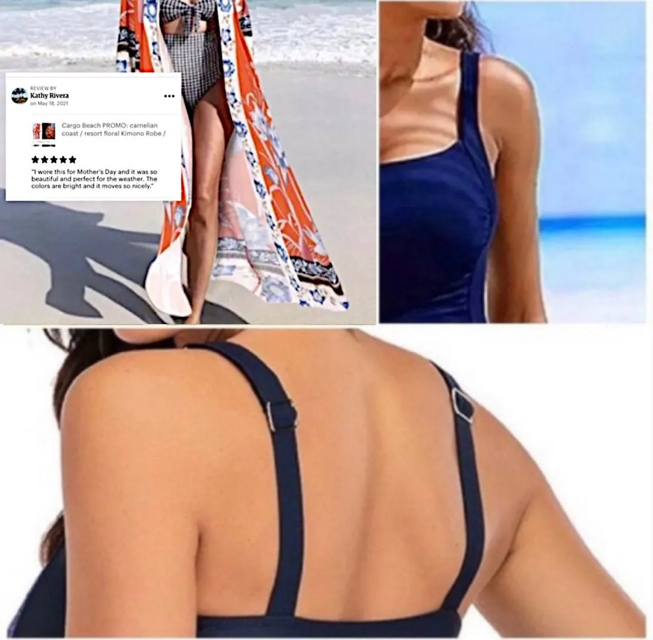m - xxl: USS Navy blue or Daytona Pink SWIM - one-piece modest swimsuit w ruched tummy / waist forgiving > vacation holiday beach pool lake