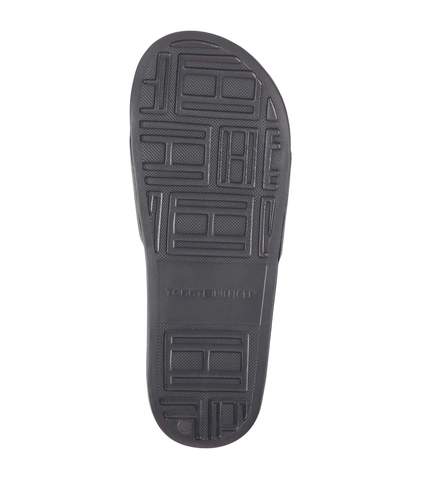 Men's Embossed Pool Slide Dark Ash