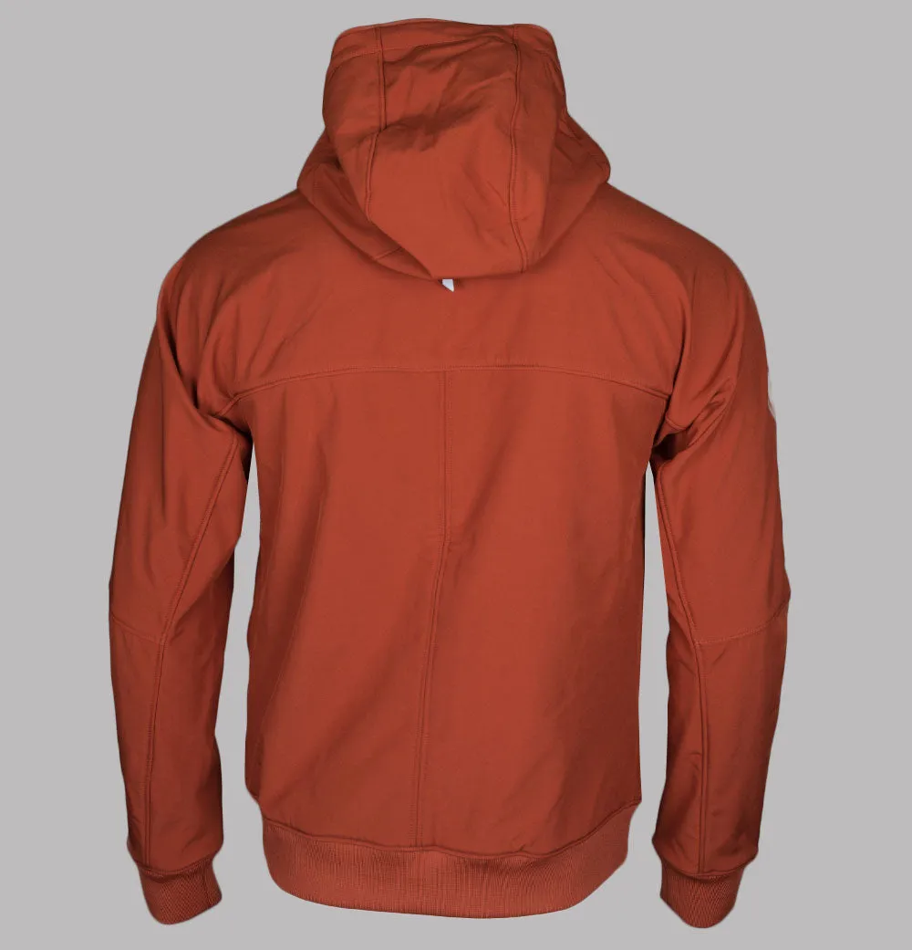 Pretty Green Cyclone Soft Shell Hooded Jacket Orange