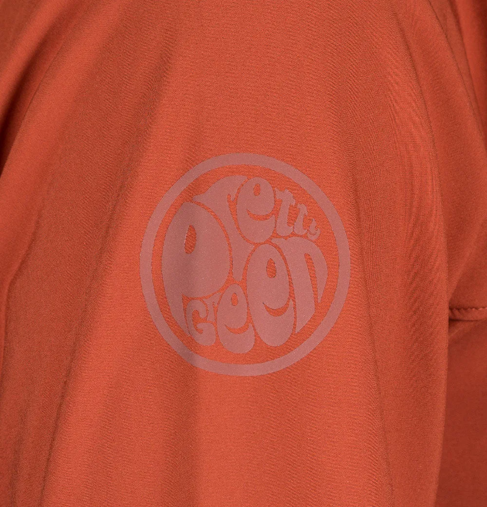 Pretty Green Cyclone Soft Shell Hooded Jacket Orange