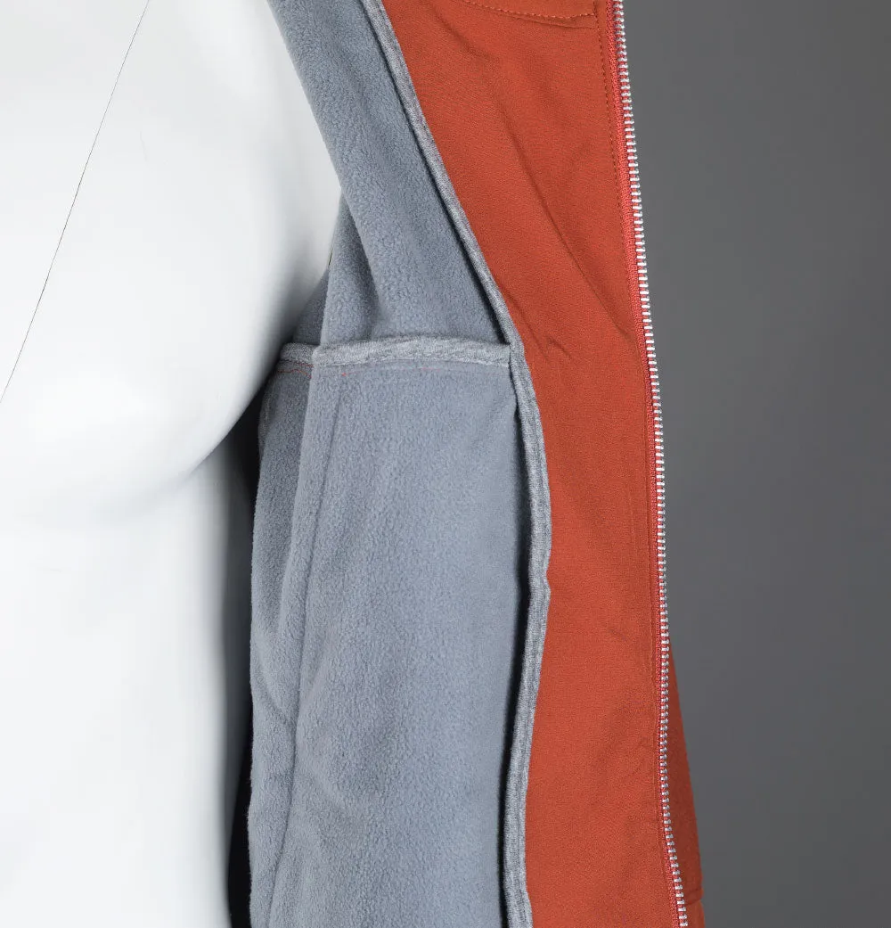 Pretty Green Cyclone Soft Shell Hooded Jacket Orange