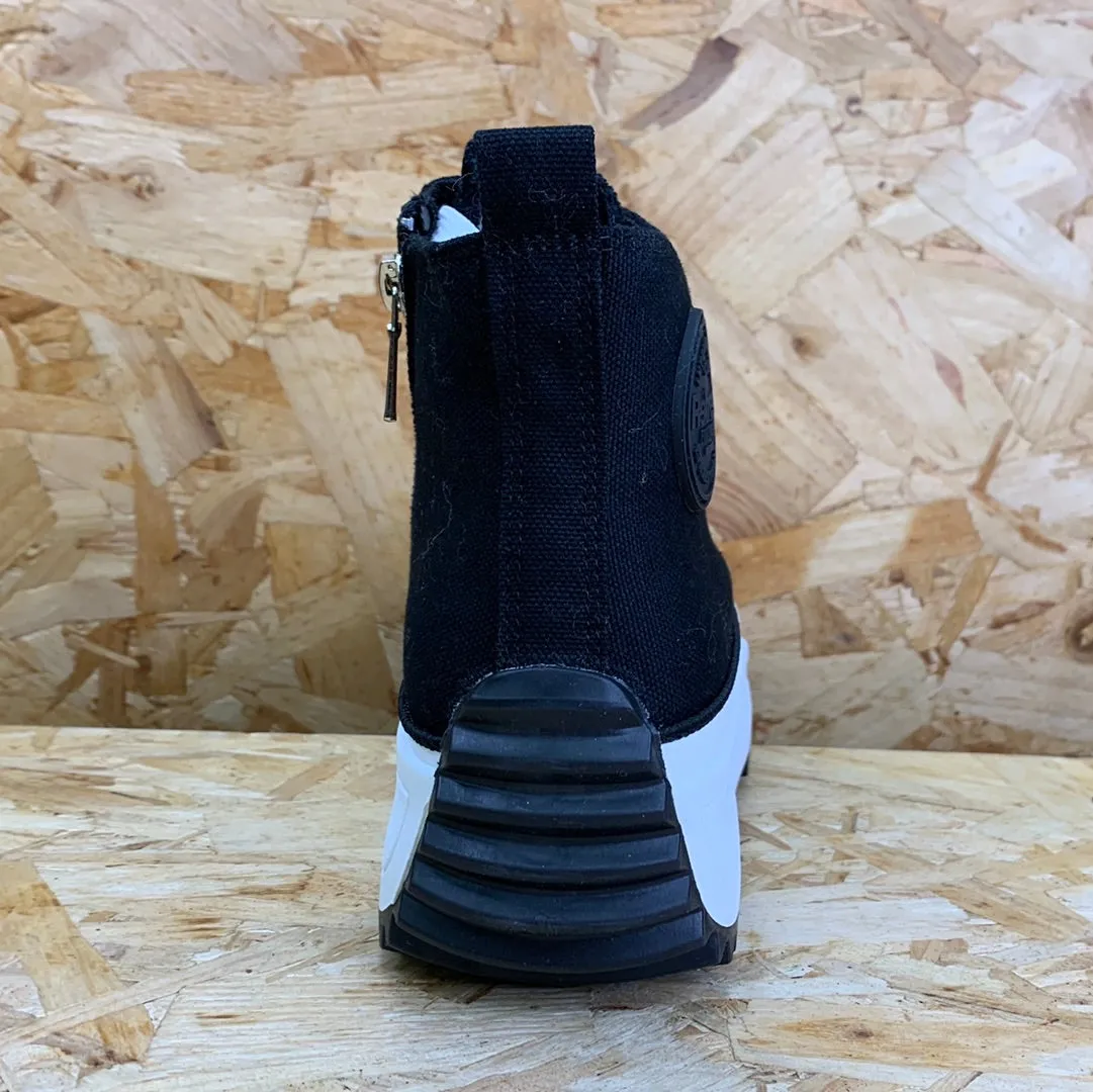 Refresh Womens Fashion High Top Trainers - Black