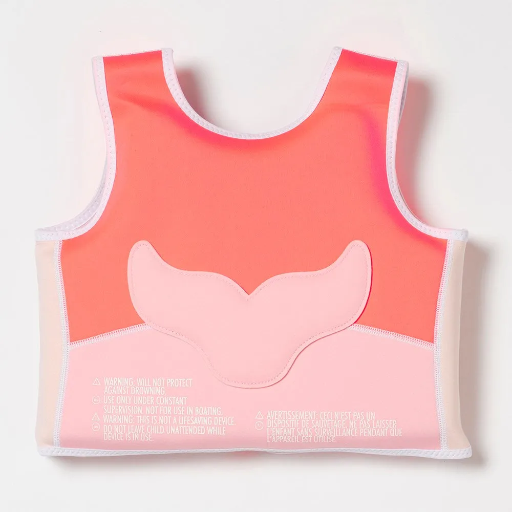 Sunnylife: Melody the Mermaid Swim Vest 2-3 Neon Strawberry