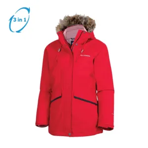 Women Phillips Park Interchange Jacket - Red Lily Heather