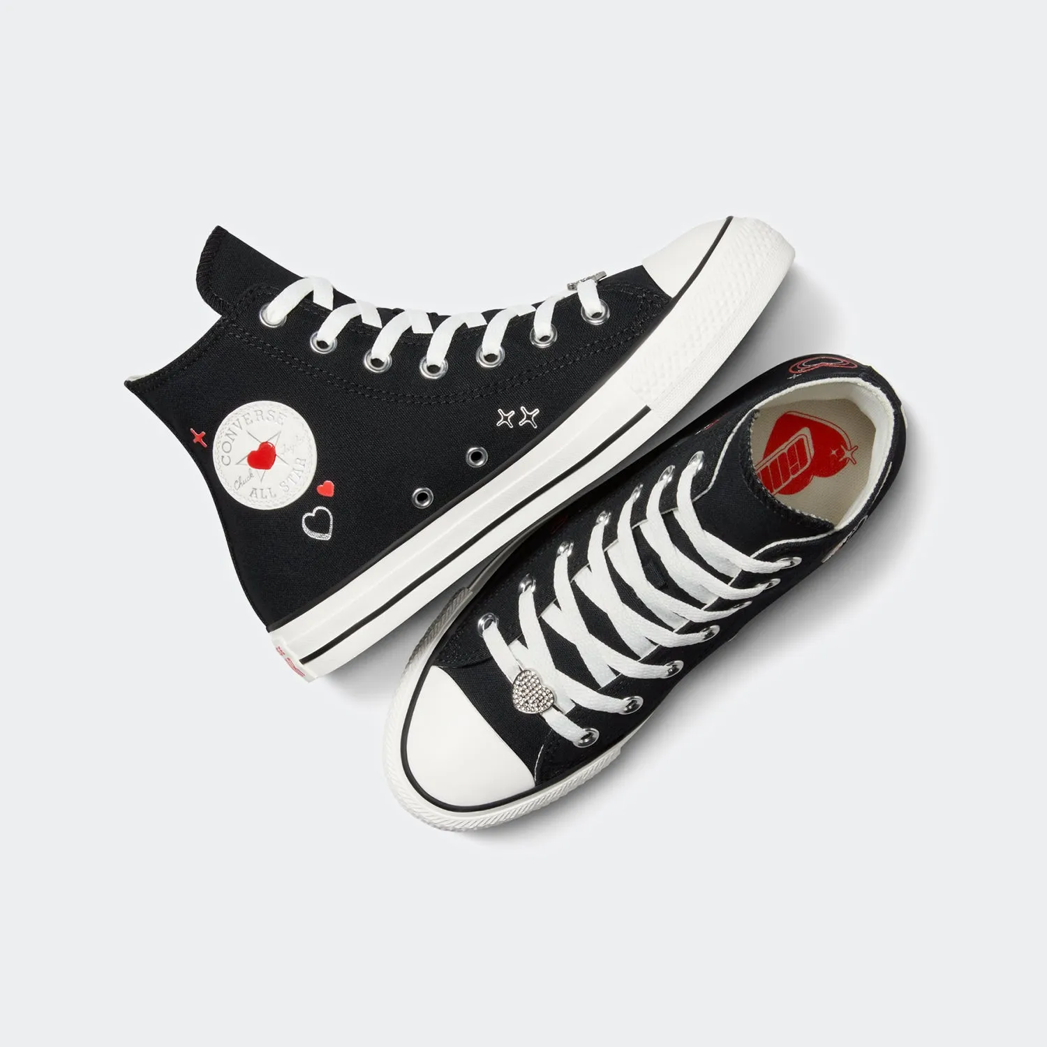 Women's Converse Chuck Taylor All Star High Y2K Heart Black