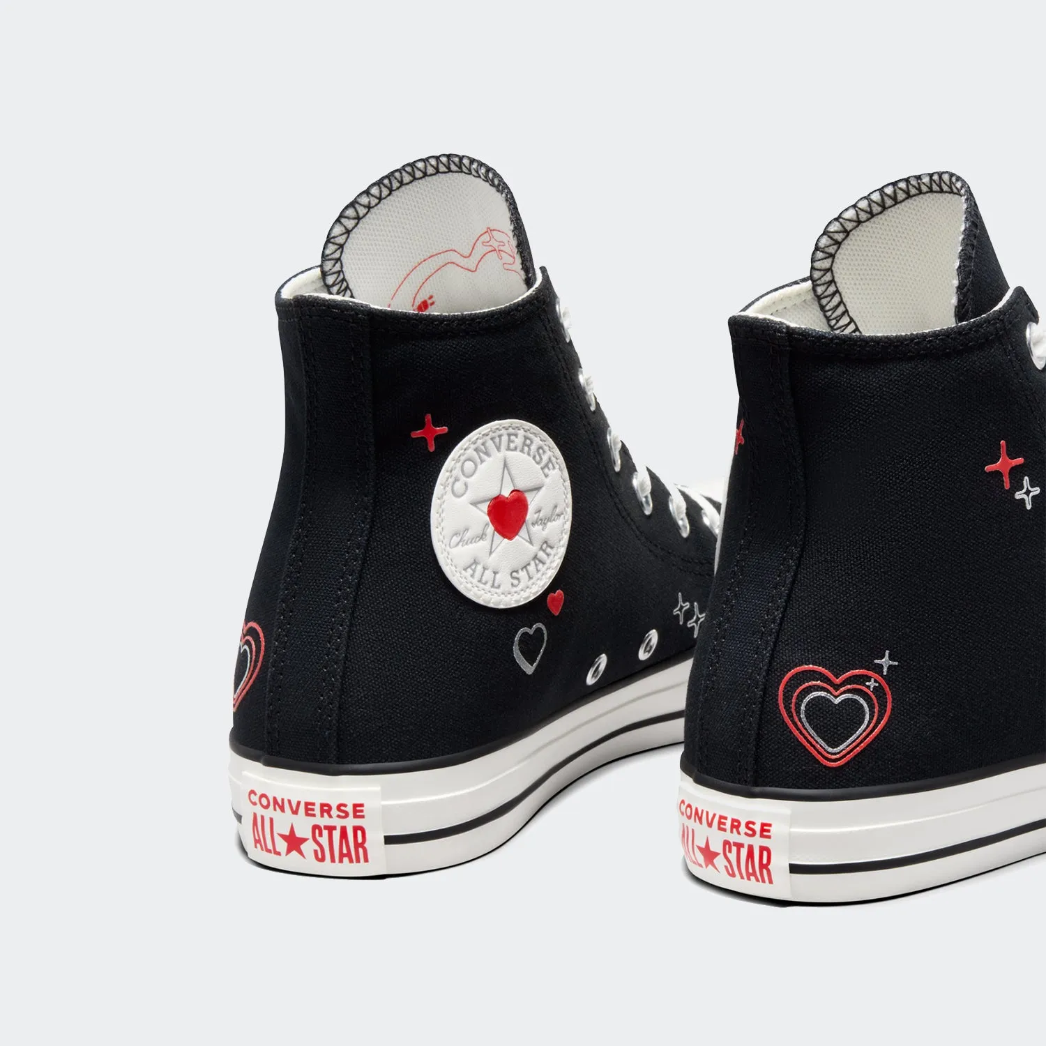 Women's Converse Chuck Taylor All Star High Y2K Heart Black